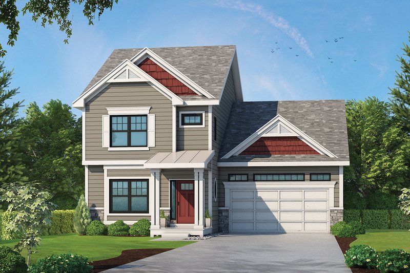 Dream House Plan - Traditional Exterior - Front Elevation Plan #20-2340