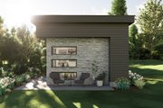 Modern Style House Plan - 1 Beds 1 Baths 373 Sq/Ft Plan #455-355 