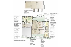 Floor Plan - Main Floor for Country House Plan #406-9629 - 3 bed, 3.5 bath