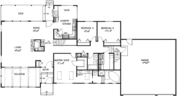 House Plan Design - Contemporary Floor Plan - Main Floor Plan #60-939