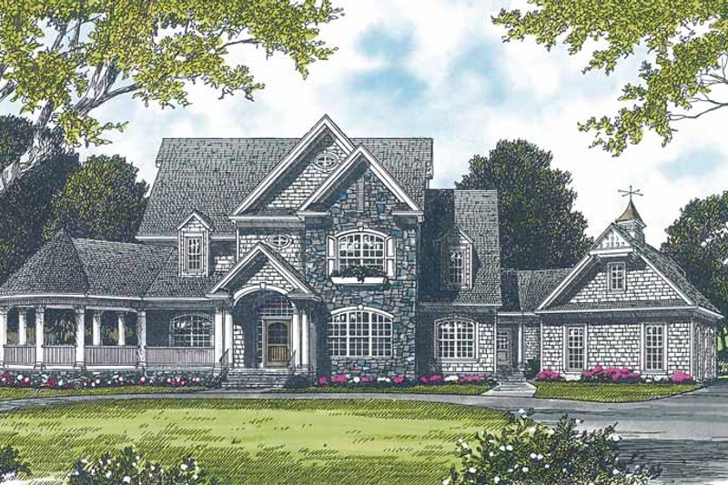 Dream House Plan - Victorian Exterior - Front Elevation Plan #453-232