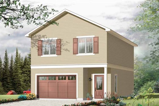 Exterior - Front Elevation 3 for Traditional House Plan #23-2420 - 2 bed, 1.5 bath