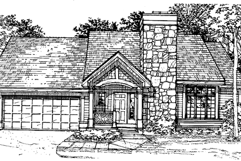 House Design - Craftsman Exterior - Front Elevation Plan #320-506