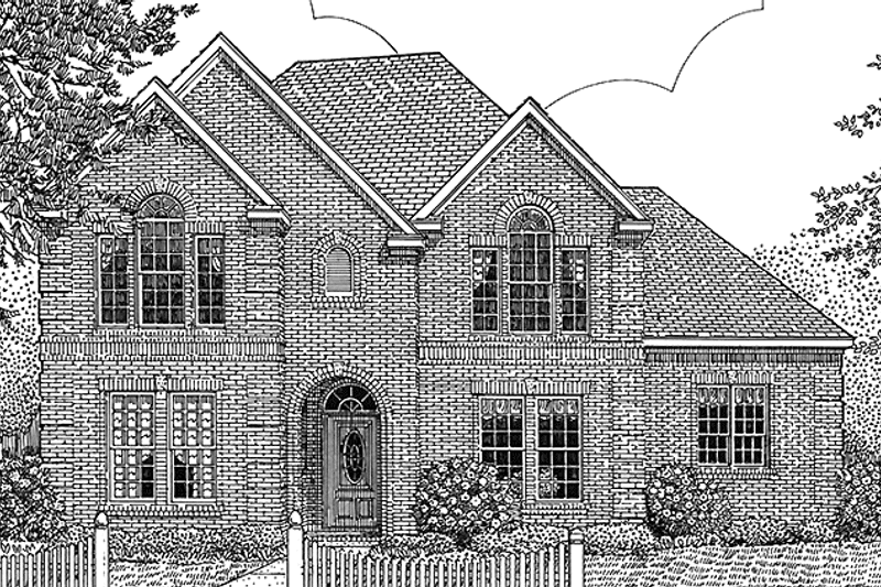 Architectural House Design - Exterior - Front Elevation 3 for Country House Plan #968-29 - 5 bed, 3.5 bath