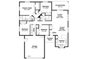 Ranch Style House Plan - 4 Beds 2 Baths 1605 Sq/Ft Plan #124-888 