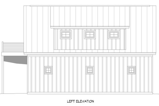 Exterior - Other Elevation for Southern House Plan #932-848 - 1 bed, 1.5 bath