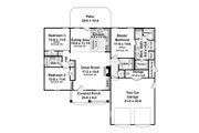 Traditional Style House Plan - 3 Beds 2 Baths 1500 Sq/Ft Plan #21-215 
