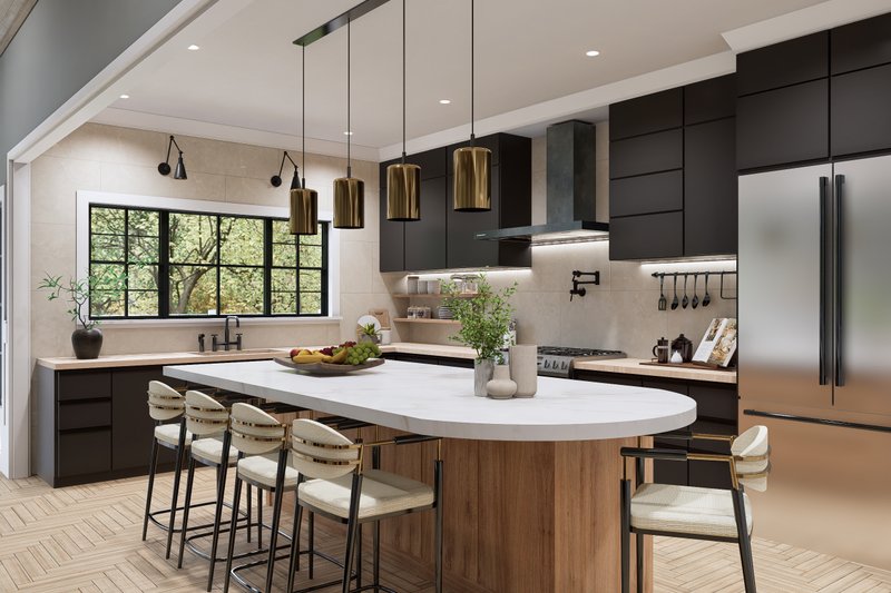 House Blueprint - Interior - Kitchen for Traditional House Plan #54-682 - 3 bed, 3 bath