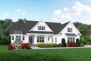 Exterior - Front Elevation Dream House Plan - Farmhouse Exterior - Front Elevation Plan #929-1114