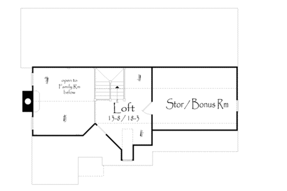 Floor Plan - Other Floor for Traditional House Plan #71-102 - 3 bed, 2 bath