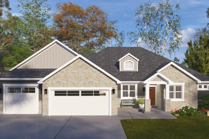 Home Plan - Craftsman Exterior - Front Elevation Plan #1060-265