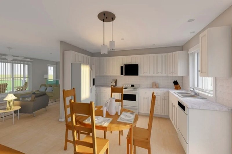 House Blueprint - Interior - Kitchen for Farmhouse House Plan #126-253 - 3 bed, 3 bath