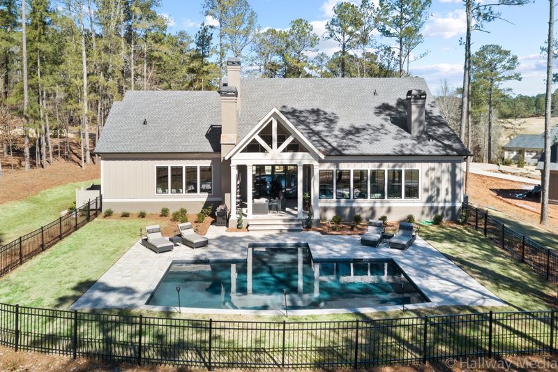 Architectural House Design - Exterior - Rear Elevation for Craftsman House Plan #54-482 - 4 bed, 4.5 bath