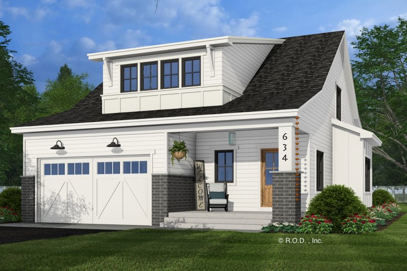 Farmhouse Style House Plan - 4 Beds 4 Baths 2223 Sq/Ft Plan #51-1291