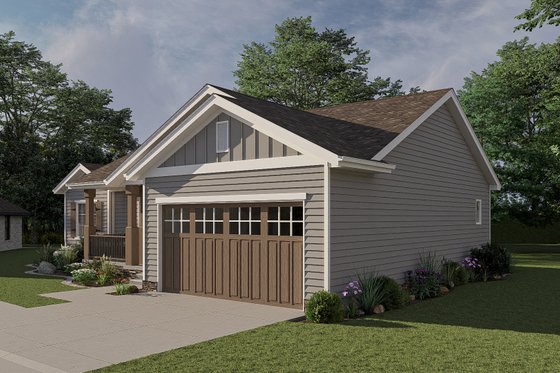 Exterior - Other Elevation 1 for Farmhouse House Plan #455-248 - 3 bed, 2 bath