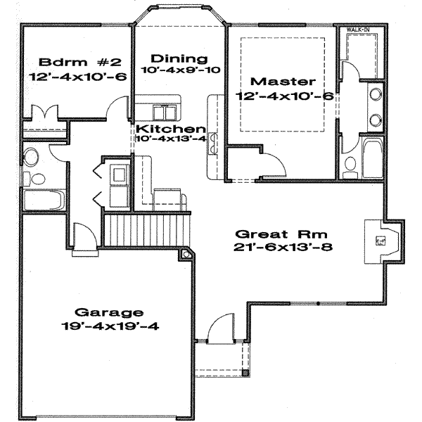 Traditional Floor Plan - Main Floor Plan #6-163