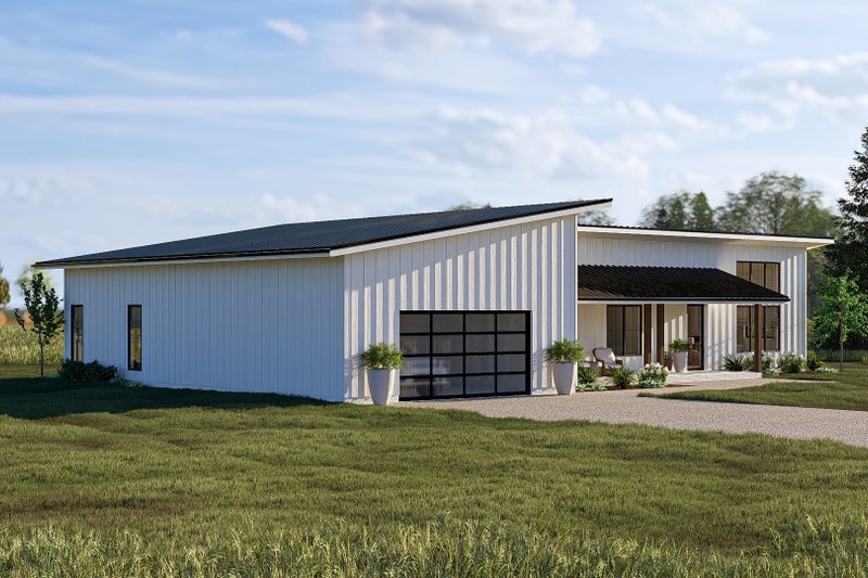 House Blueprint - Exterior - Other Elevation 5 for Barndominium House Plan #455-769 - 3 bed, 2.5 bath