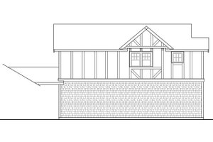 Exterior - Rear Elevation for European House Plan #124-1037 - 1 bed, 1 bath