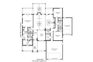 Floor Plan - Main Floor for Country House Plan #932-138 - 3 bed, 2 bath