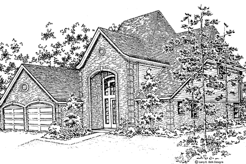 Architectural House Design - Country Exterior - Front Elevation Plan #952-218