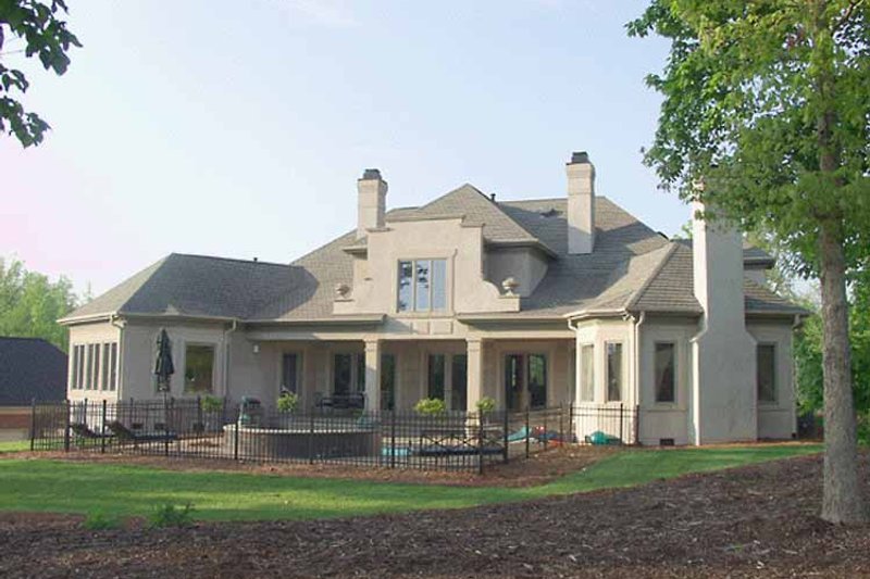 Home Plan - Exterior - Rear Elevation for Country House Plan #453-197 - 4 bed, 4.5 bath