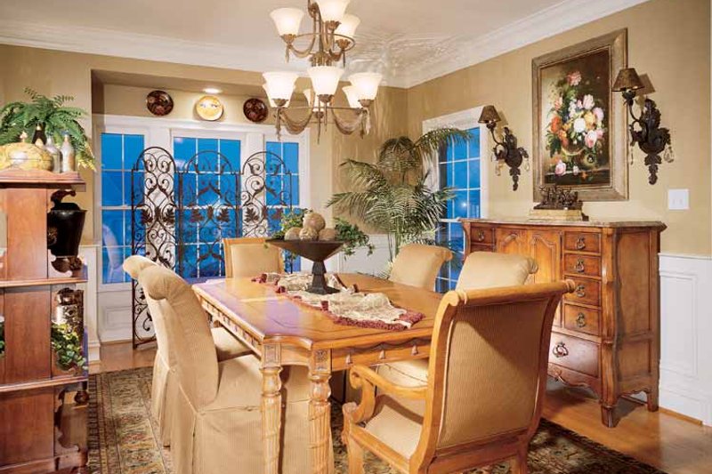 Architectural House Design - Interior - Dining Room for Country House Plan #429-258 - 4 bed, 3.5 bath