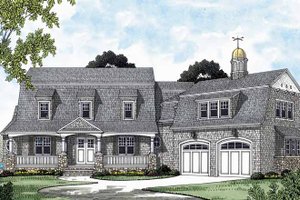Architectural House Design - Exterior - Front Elevation for Country House Plan #453-575 - 6 bed, 6.5 bath