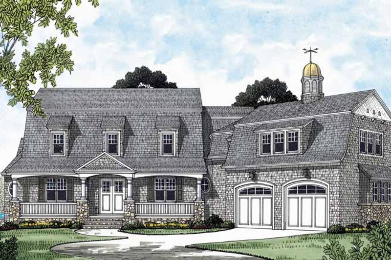 House Blueprint - Country Exterior - Front Elevation Plan #453-575
