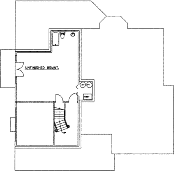 House Design - Country Floor Plan - Lower Floor Plan #117-291