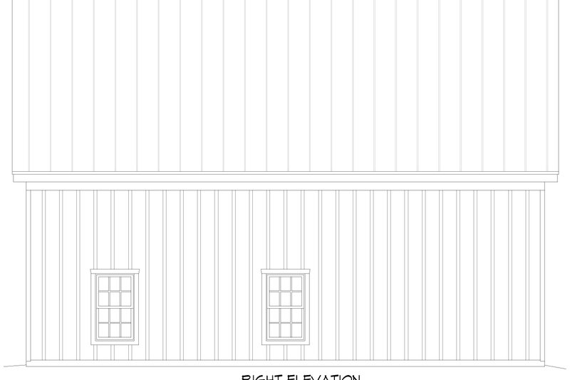House Blueprint - Exterior - Other Elevation 1 for Barndominium House Plan #932-1330 - 2 bed, 2 bath