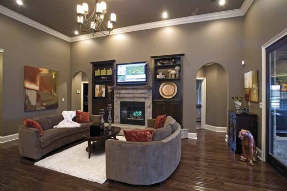 Interior - Family Room for Country House Plan #17-2682 - 4 bed, 3 bath