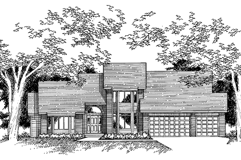 Architectural House Design - Traditional Exterior - Front Elevation Plan #51-946