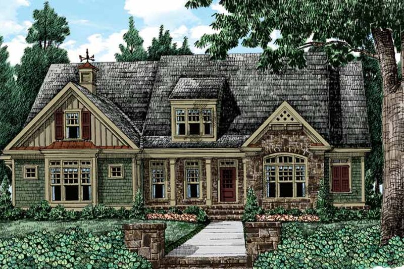 Dream House Plan - Colonial Exterior - Front Elevation Plan #927-410
