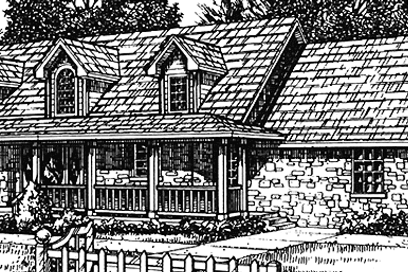 Dream House Plan - Country Exterior - Front Elevation Plan #140-188