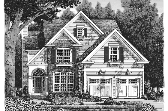 Exterior - Front Elevation 3 for Country House Plan #927-924 - 3 bed, 2.5 bath