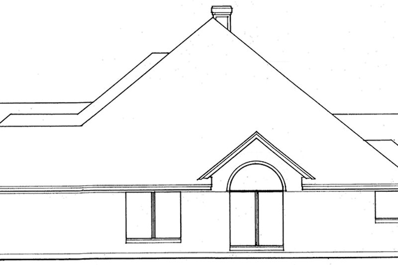 House Design - Exterior - Other Elevation for Country House Plan #42-707 - 3 bed, 2 bath