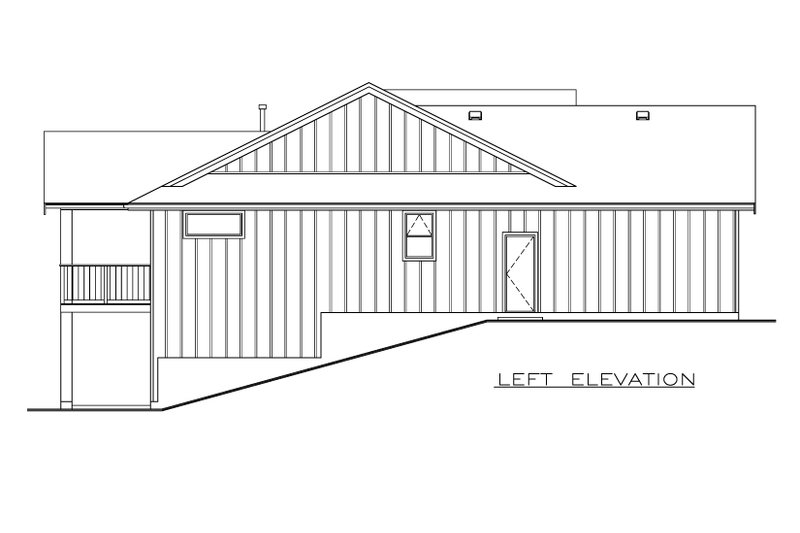 House Plan Design - Exterior - Other Elevation for Farmhouse House Plan #1100-72 - 3 bed, 2 bath
