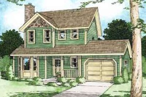 Colonial Exterior - Front Elevation Plan #126-116