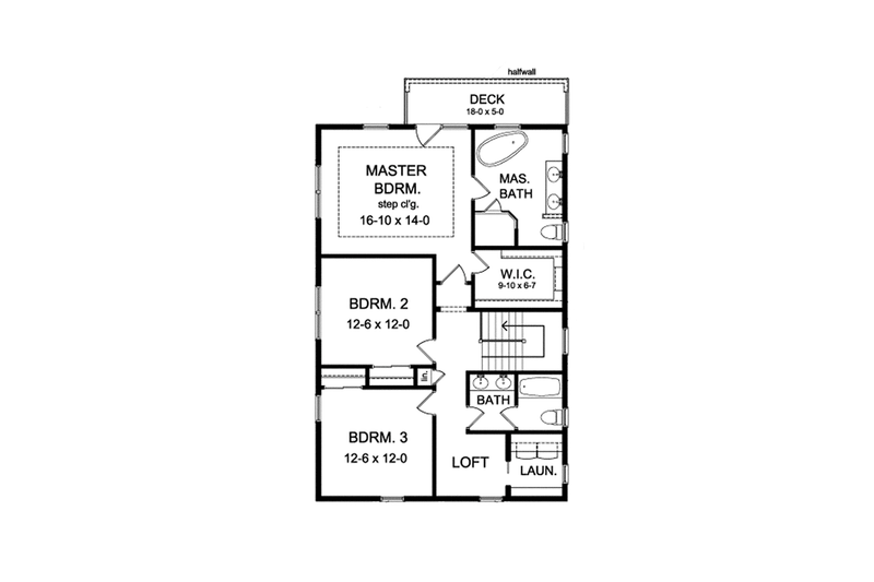 Dream House Plan - Floor Plan - Upper Floor for Colonial House Plan #1010-127 - 3 bed, 3 bath