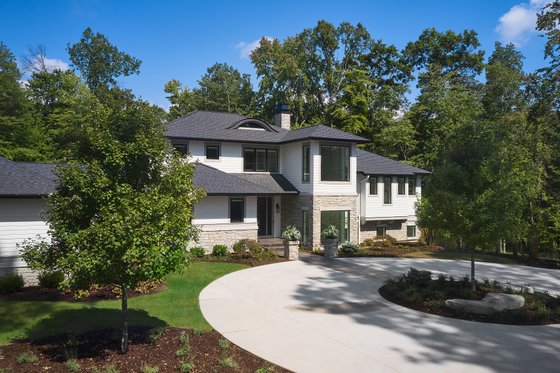 Exterior - Front Elevation 4 for Modern House Plan #928-395 - 4 bed, 4.5 bath