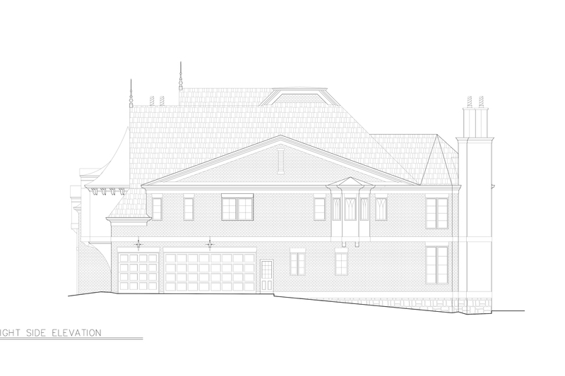 Home Plan - Exterior - Other Elevation for European House Plan #119-221 - 5 bed, 5 bath