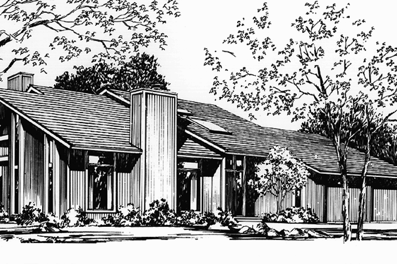 House Plan Design - Contemporary Exterior - Front Elevation Plan #320-1285