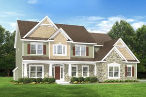 House Plan Design - Country Exterior - Front Elevation Plan #1010-91
