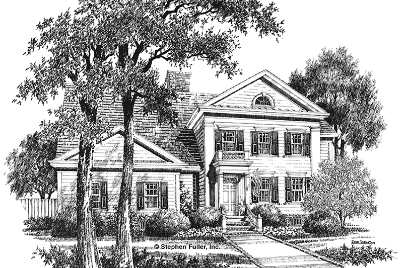 Dream House Plan - Classical Exterior - Front Elevation Plan #429-210