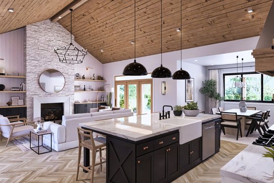 Interior - Other 1 for Contemporary House Plan #119-474 - 3 bed, 3 bath