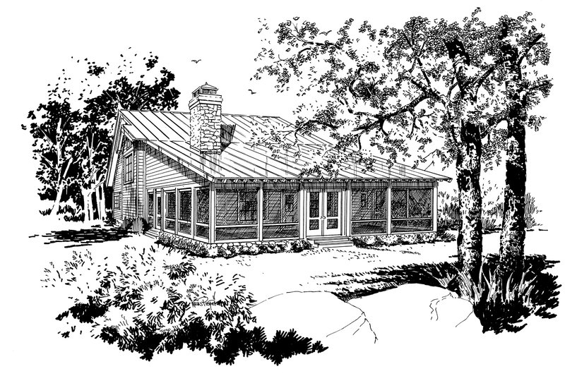 Dream House Plan - Exterior - Front Elevation 4 for Cabin House Plan #942-34 - 3 bed, 0 bath