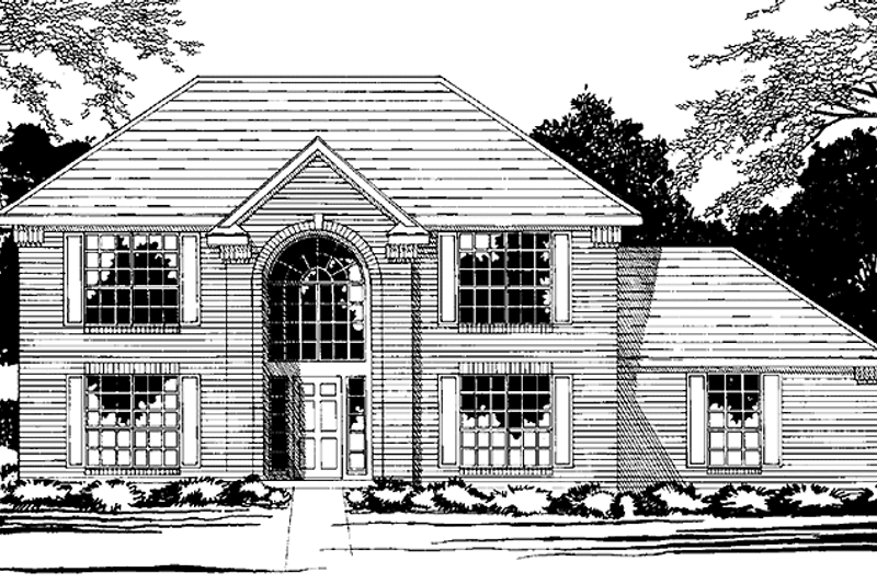 Dream House Plan - Colonial Exterior - Front Elevation Plan #472-332
