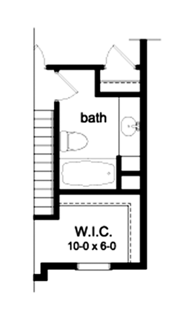 Home Plan - Colonial Floor Plan - Upper Floor Plan #1010-113