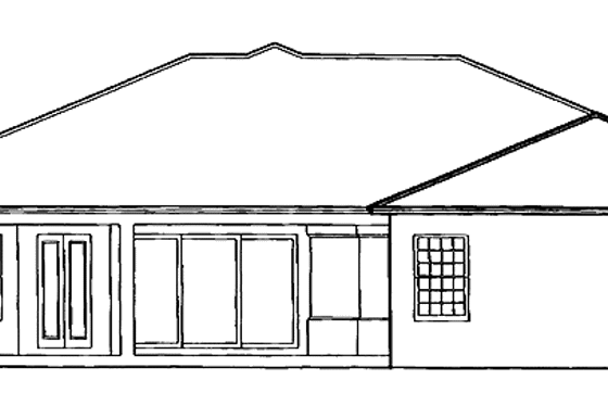 Exterior - Rear Elevation for Mediterranean House Plan #930-309 - 4 bed, 3.5 bath