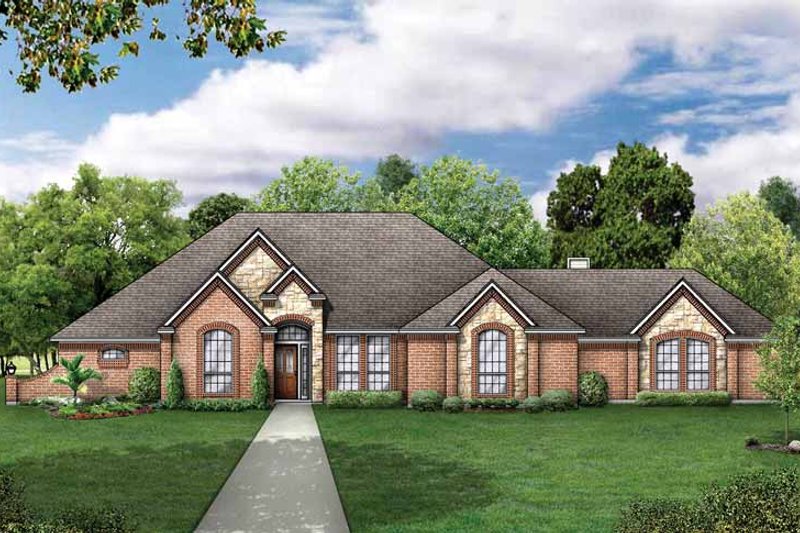 Home Plan - Traditional Exterior - Front Elevation Plan #84-697